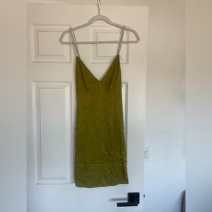 Green H&M dress with sparkly straps